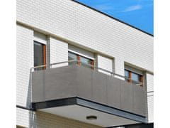 My Best Home Balkonová zástěna OSLO šedá, výška 100 cm, šířka různé rozměry MyBestHome Rozměr: 100x700 cm rozteč 50 cm