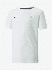 Puma Bílé klučičí sportovní tričko s potiskem na zádech Puma Neymar 116