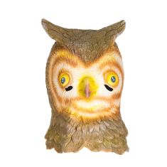Korbi Profesionální latexová maska Owl, soví hlava