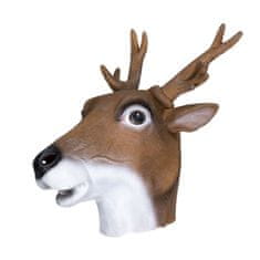 Korbi Profesionální latexová maska Reindeer, sobí hlava