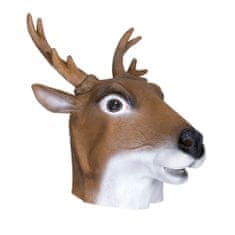 Korbi Profesionální latexová maska Reindeer, sobí hlava