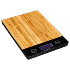 Secret de Gourme Elektronická váha, elektronická kuchyňská váha - bambusové dřevo