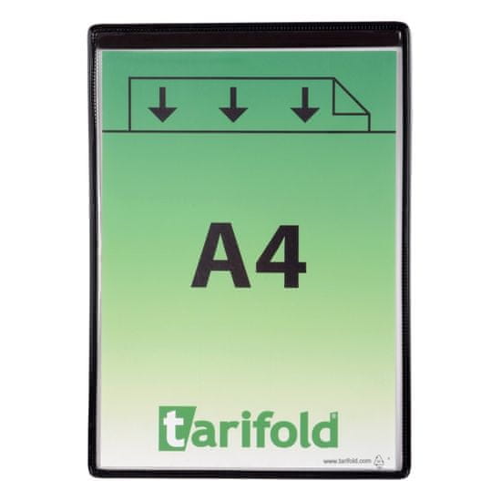 Tarifold  - kapsy magnetické A4 na výšku /5ks černé