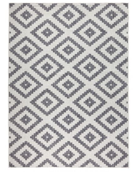 NORTHRUGS Kusový koberec Twin-Wendeteppiche 103132 grau creme – na ven i na doma