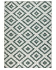 NORTHRUGS Kusový koberec Twin-Wendeteppiche 103131 grün creme – na ven i na doma 80x150
