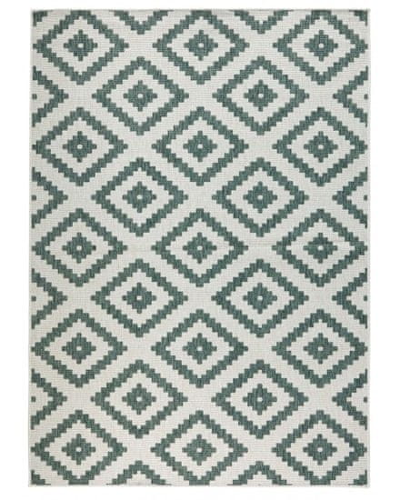 NORTHRUGS AKCE: 80x350 cm Kusový koberec Twin-Wendeteppiche 103131 grün creme – na ven i na doma