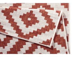 NORTHRUGS Kusový koberec Twin-Wendeteppiche 103130 terra creme – na ven i na doma 80x350