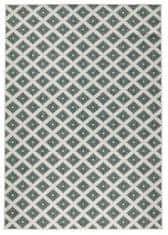 NORTHRUGS Kusový koberec Twin-Wendeteppiche 103125 grün creme – na ven i na doma 80x150