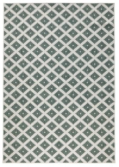 NORTHRUGS Kusový koberec Twin-Wendeteppiche 103125 grün creme – na ven i na doma