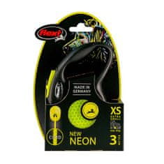 Flexi New Neon lanko XS 3m žlutá do 8kg