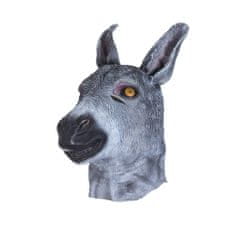Korbi Profesionální latexová maska Donkey, oslí hlava