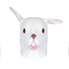 Korbi Profesionální latexová maska Rabbit, králičí hlava