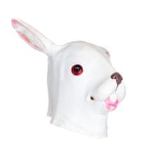 Korbi Profesionální latexová maska Rabbit, králičí hlava