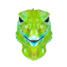 Korbi Profesionální latexová maska Lizard, hlava ještěrky