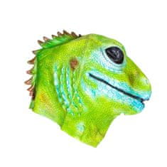 Korbi Profesionální latexová maska Lizard, hlava ještěrky