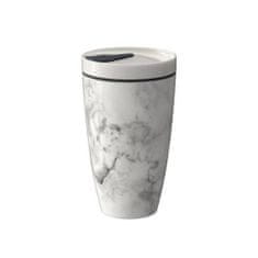 Villeroy & Boch Porcelánový termohrnek s víčkem z kolekce TO GO MARMORY, objem 0,35 litru