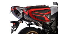 Oxford boční brašny na motocykl P50R, OXFORD (černé/červené, objem 50 l, pár) OL316