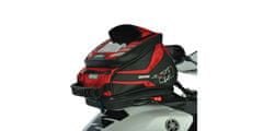 Oxford tankbag na motocykl Q4R QR, OXFORD (černý/červený, s rychloupínacím systémem na víčka nádrže, objem 4 l) OL291