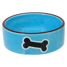 Plaček Miska DOG FANTASY keramická potisk kost modrá 12,5 cm 0.29 l
