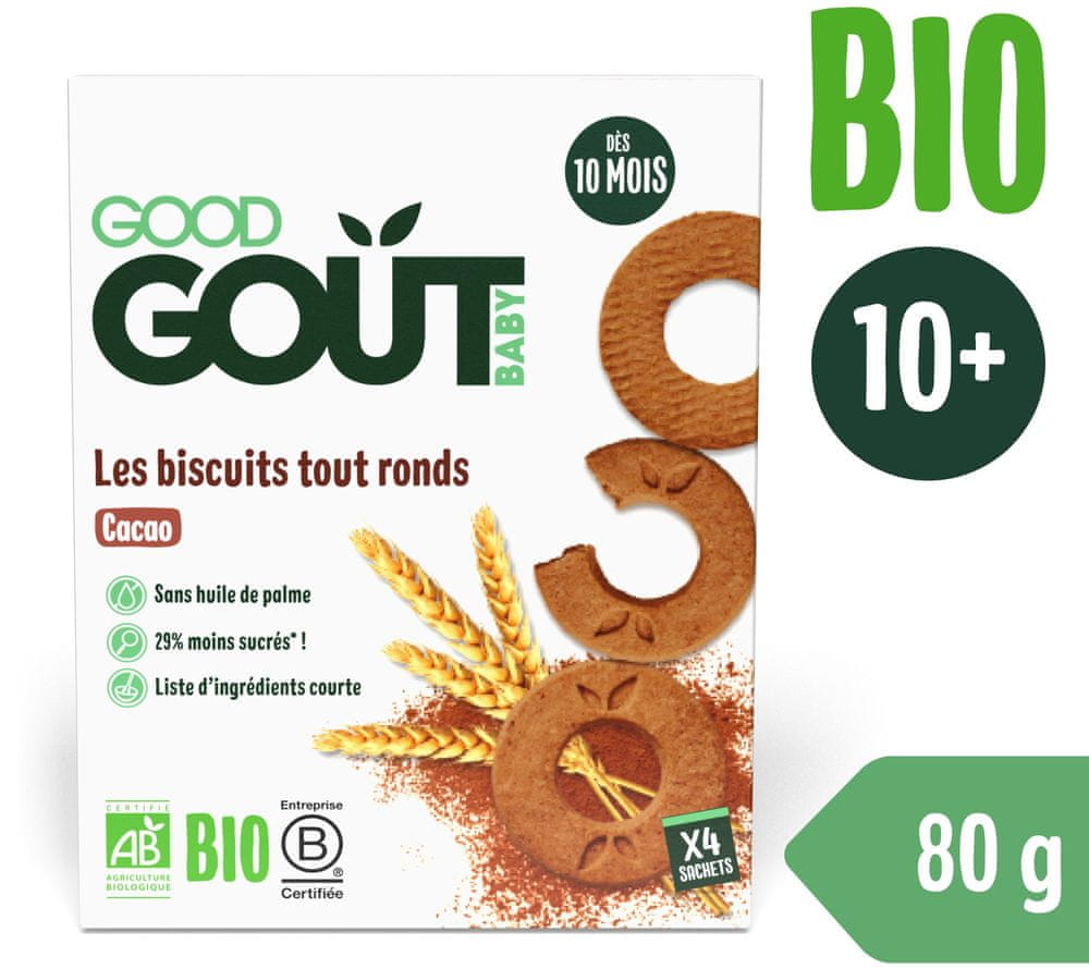 Levně Good Gout BIO Kakaová kolečka (80 g)