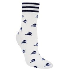 RS dámské bavlněné námořnické ponožky bez gumiček 1201922 3-pack, bílá, 35-38
