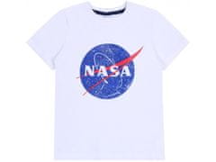sarcia.eu Bílé chlapecké tričko s logem NASA 8 lat 128 cm
