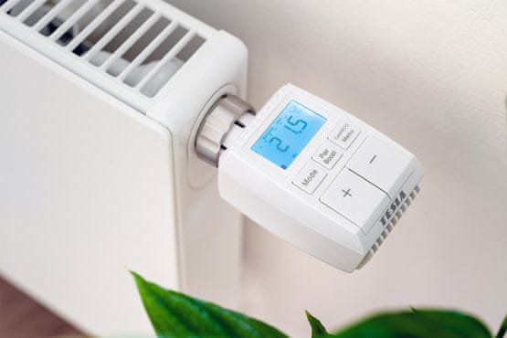 Tesla Smart Thermostatic Valve TV100 termosztatikus fej energiatakarékos intelligens otthon intelligens fűtésvezérlés fűtésautomatizálás nyitott ablak érzékelés automatikus fűtésprogramozás ZigBee mobilalkalmazás hosszú elem élettartam