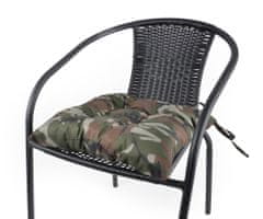My Best Home Zahradní prošívaný sedák na židli TRENTO khaki 42x42 cm Mybesthome