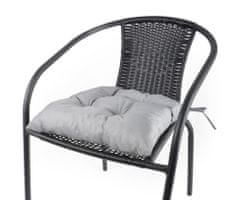 My Best Home Zahradní prošívaný sedák na židli TRENTO světle šedá 42x42 cm Mybesthome
