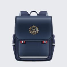 Klarion Stylová retro modrá školní taška s penálem Harry+