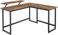 Artenat Kancelářský stůl Stella, 140 cm, hnědá / černá