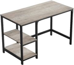 Artenat Pracovní stůl Ivy, 120 cm, šedá / černá