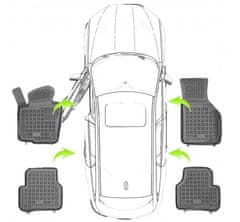 REZAW-PLAST Koberce gumové se zvýšeným okrajem Audi E-Tron 2018-