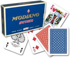 Modiano Poker Ramino Super Fiori - 4 Jumbo Index - Profi plastové karty