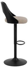 Design Scandinavia Barová židle Lucy (SET 2 ks), světle hnědá
