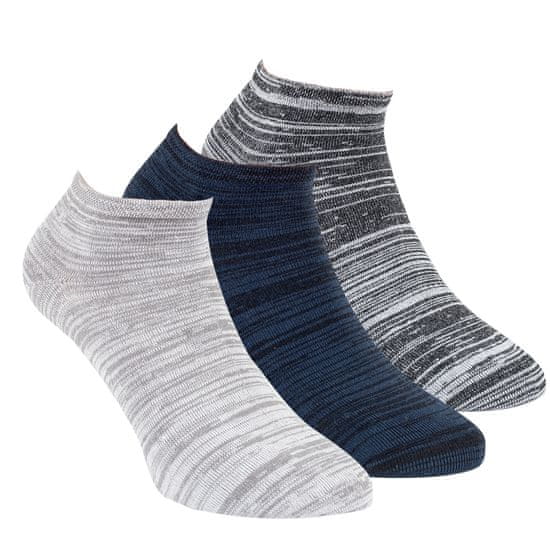 RS dámské letní nízké bambusové melírované sneaker ponožky s bavlnou 43067 3-pack