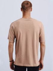 Dstreet Pánské tričko Myev hnědá XL