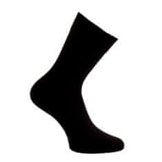 Zdravé Ponožky unisex jednobarevné hladké Modalové zdravotní ponožky 91017 3-pack, černá, 39-42