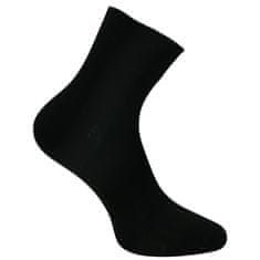 RS dámské bavlněné zkrácené jednobarevné ponožky 92001 3-pack, černá, 31-34