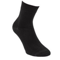 RS klasické dámské zdravotní bambusové jednobarevné zkrácené ponožky 32001 3-pack, černá, 39-42