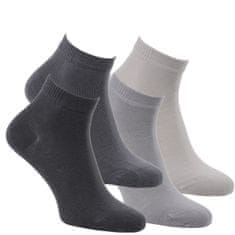 RS dámské jednobarevné letní kotníkové elastické ponožky, šedá, 39-42