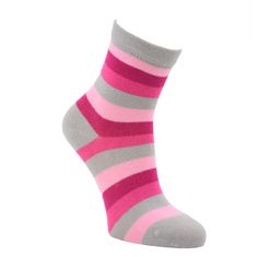 dětské bavlněné pruhované barevné ponožky 8101222 3-pack, růžová, 35-38