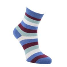 RS dětské bavlněné pruhované barevné ponožky 8101222 3-pack, modrá, 35-38