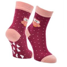 RS dětské dívčí i chlapecké barevné protiskluzové ponožky 8100821 3-pack, růžová, 35-38