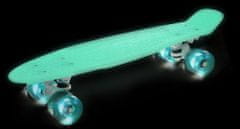 Sulov Penny board 22" BURN RIDER modrý fosforeskující, blikající kolečka