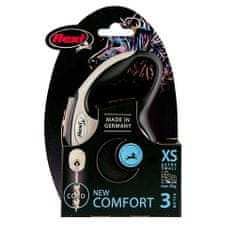 Flexi New Comfort XS lanko 3m černá do 8kg
