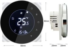 iQtech SmartLife termostat pro kotle GALW-B, se spínačem, černá