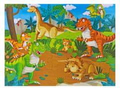 Mikro Trading Dinoworld puzzle dinosauři 62x46 cm 35 dílků v krabičce