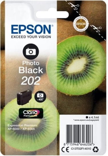 Epson C13T02F14010, 202 claria photo black