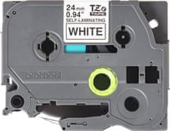 Brother TZE-SL251, bílá/černá 24mm, samolaminovací (TZESL251)